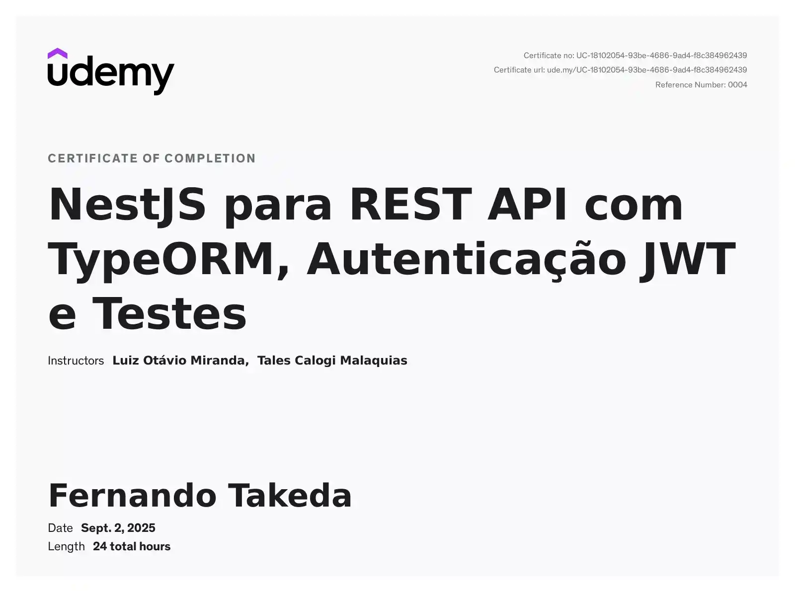 Certificado