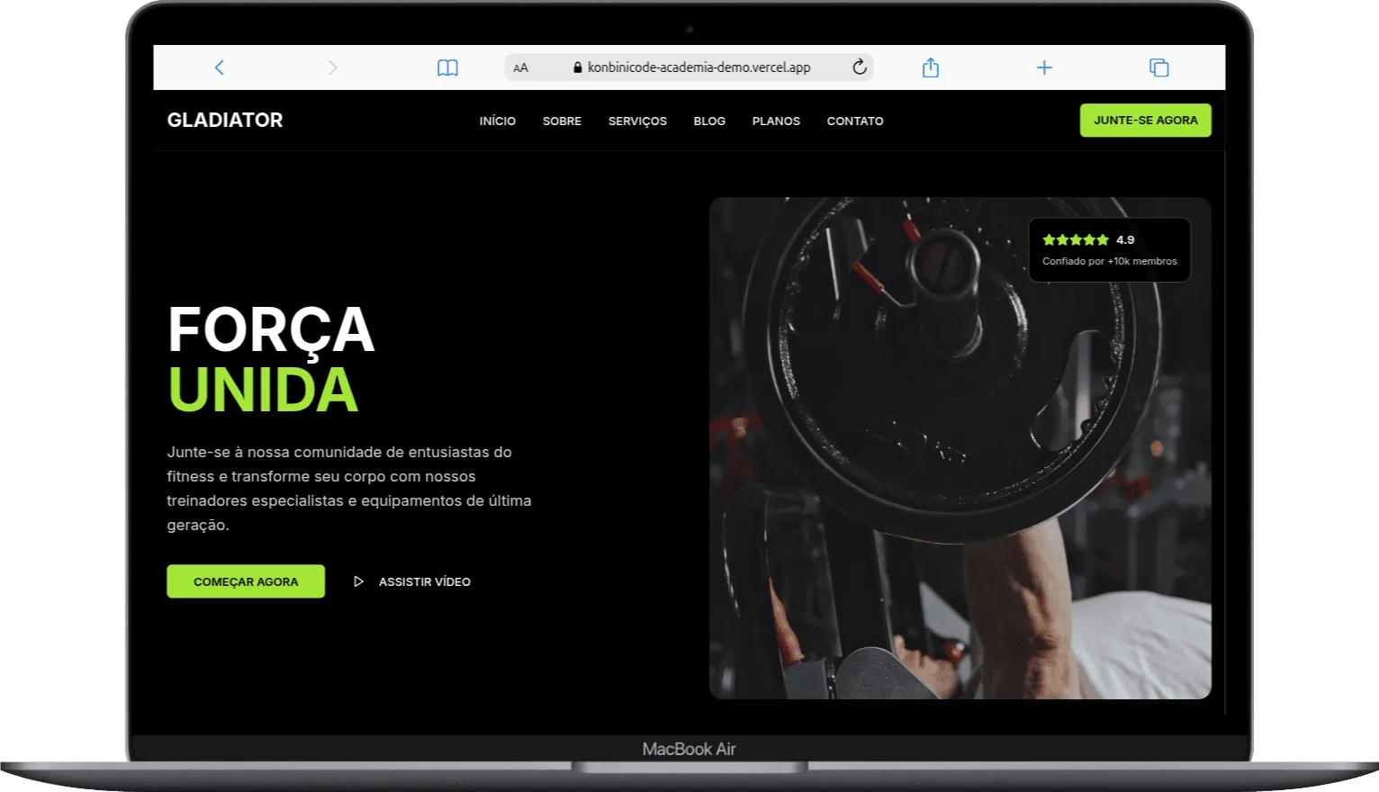 Platform for promoting fitness services.