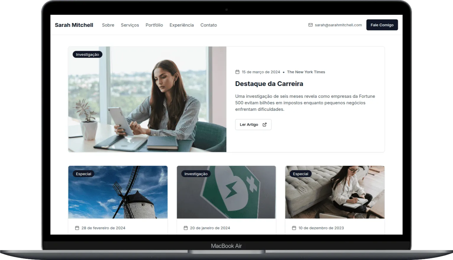 Personalized news and articles portal.